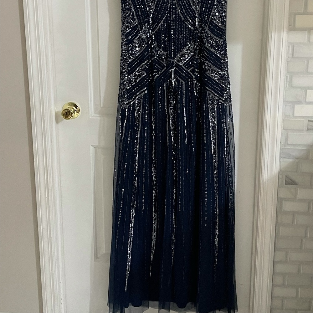 Gorgeous NWT full length beaded gown